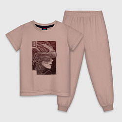 Детская пижама Андроид в кибернетическом шлеме