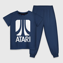 Детская пижама Atari logo white