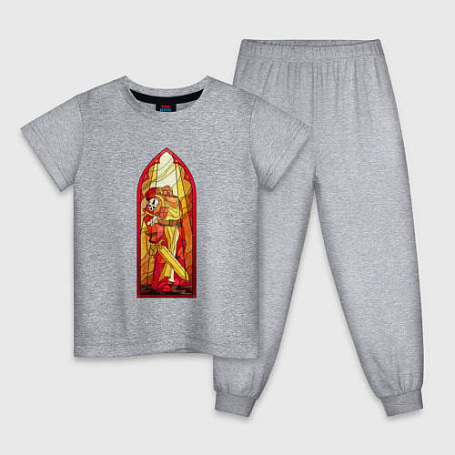 Детская пижама Космодесантник в арке / Меланж – фото 1