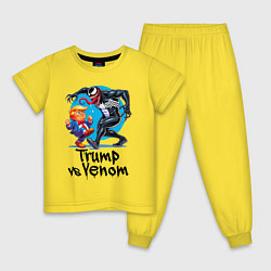 Детская пижама Venom vs Donald Trump - ai art fantasy