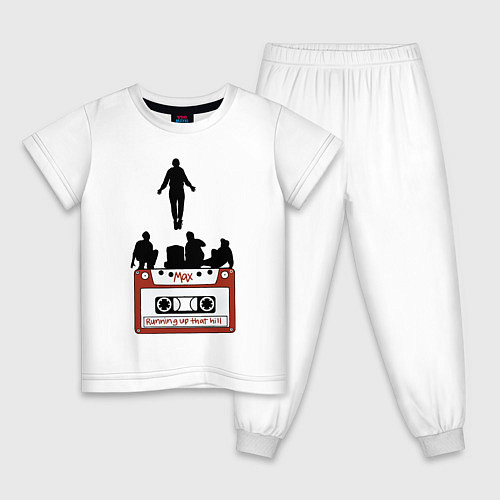 Детская пижама Очень странные дела - Макс / Белый – фото 1