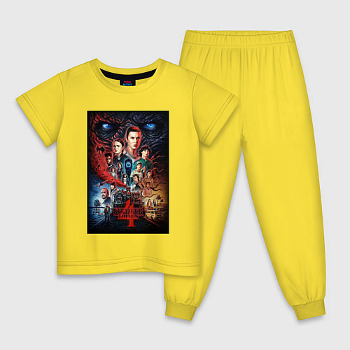 Детская пижама Stranger Things 4 / Желтый – фото 1