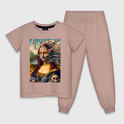 Детская пижама Mona Lisa smoke - surrealism