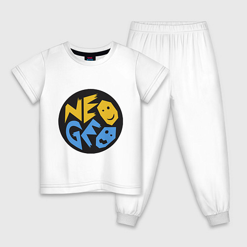 Детская пижама Neo geo logo / Белый – фото 1