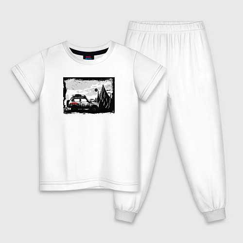 Детская пижама Дикая страна / Белый – фото 1