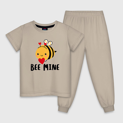 Детская пижама Будь моим / Миндальный – фото 1