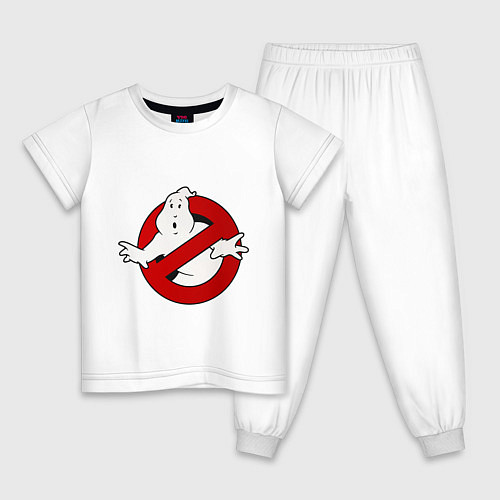 Детская пижама Ghostbusters - logo / Белый – фото 1