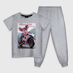 Детская пижама Барби на спортивном байке - экстрим