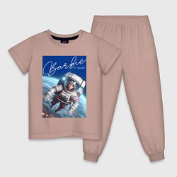 Детская пижама Barbie in space - ai art fantasy
