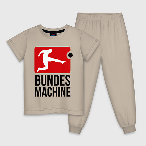 Детская пижама Bundes machine football / Миндальный – фото 1