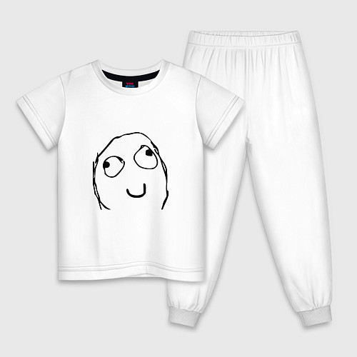 Детская пижама Невдупленыш мем / Белый – фото 1