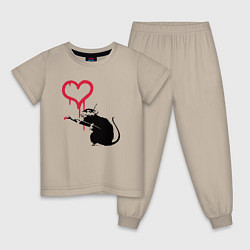 Детская пижама Rat heart