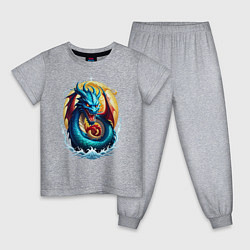 Детская пижама Водолей в тени дракона