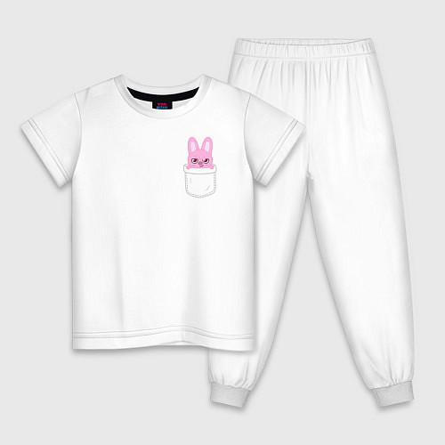 Детская пижама Dwaekki in pocket / Белый – фото 1