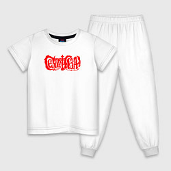 Детская пижама Сектор газа красный логотип