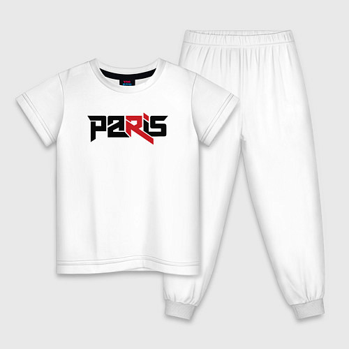 Детская пижама Paris / Белый – фото 1