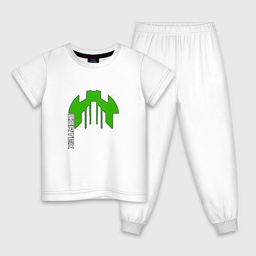 Детская пижама Cortex зелёный aneurism iv / Белый – фото 1