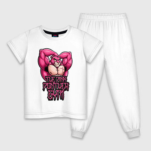 Детская пижама Розовая пантера gym / Белый – фото 1