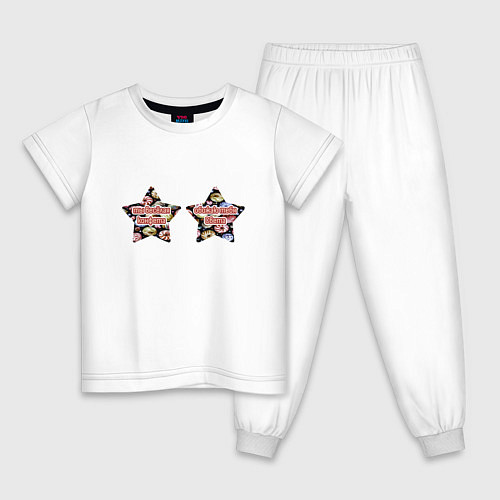 Детская пижама Света конфета / Белый – фото 1