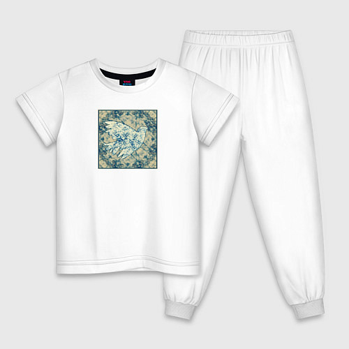 Детская пижама Голубь мира / Белый – фото 1