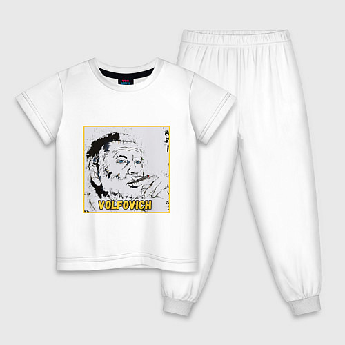 Детская пижама Volfovich Art Black coin / Белый – фото 1