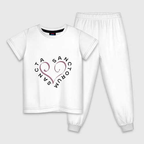 Детская пижама Святая святых - sancta sanctorum / Белый – фото 1