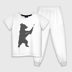 Детская пижама Мишка с шампанским