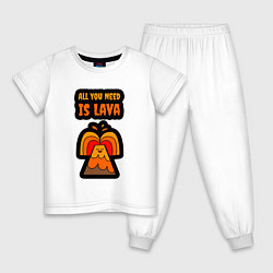 Детская пижама Всё что тебе нужно это лава