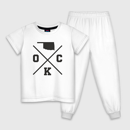 Детская пижама Map OKC / Белый – фото 1