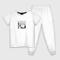 Пижама хлопковая детская Годжо Сатору манга, цвет: белый