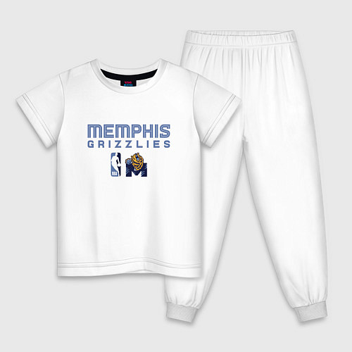 Детская пижама Memphis Grizzlies - basketball NBA / Белый – фото 1