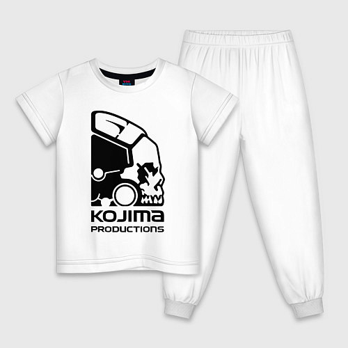 Детская пижама Kojima produktions logo / Белый – фото 1