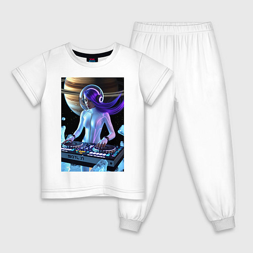 Детская пижама Девушка космо DJ / Белый – фото 1