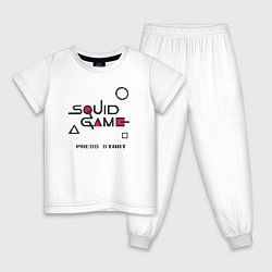 Детская пижама Squid game press start