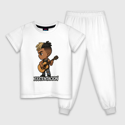 Детская пижама XXXTentacion мультяшный / Белый – фото 1