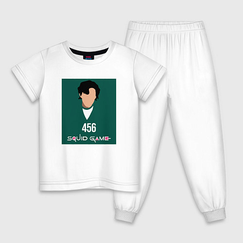 Детская пижама Squid game 456 / Белый – фото 1