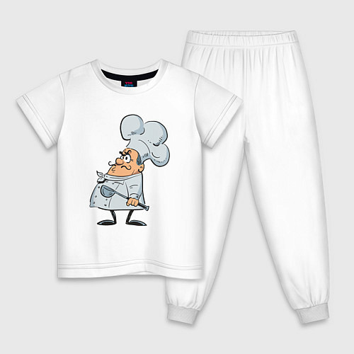 Детская пижама Мистер шеф / Белый – фото 1