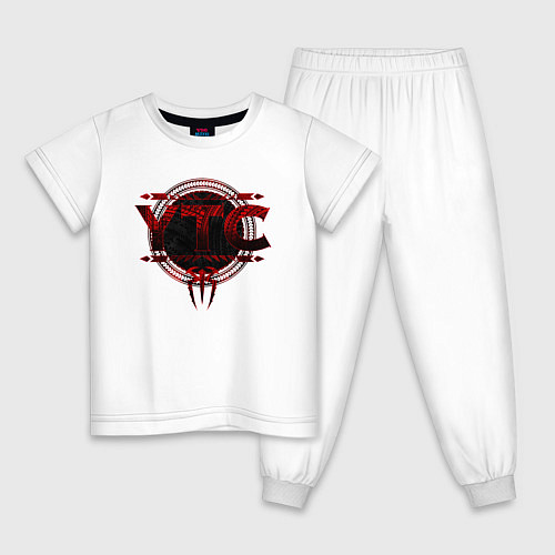 Детская пижама Roman Reigns ytc wwe logo / Белый – фото 1