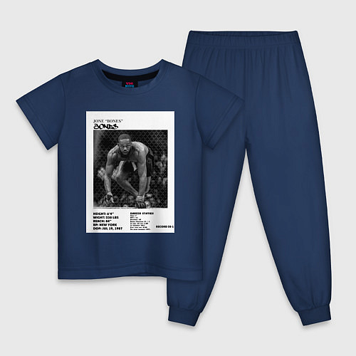 Детская пижама Джон Джонс постер / Тёмно-синий – фото 1