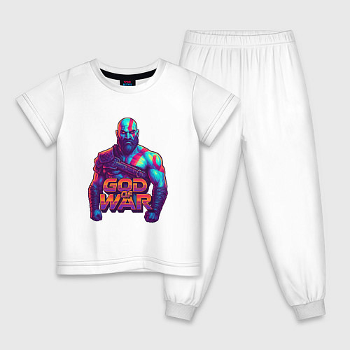 Детская пижама God of war Кратос / Белый – фото 1