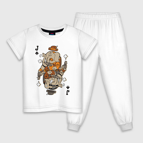 Детская пижама Слон джокер / Белый – фото 1