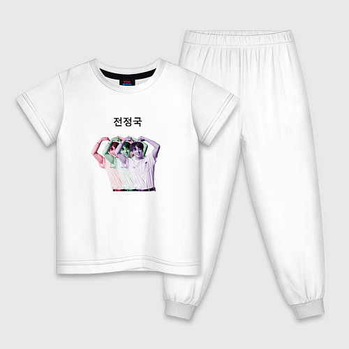 Детская пижама Чонгук трио / Белый – фото 1