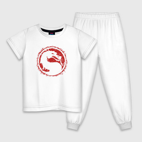 Детская пижама Red dragon kombat / Белый – фото 1