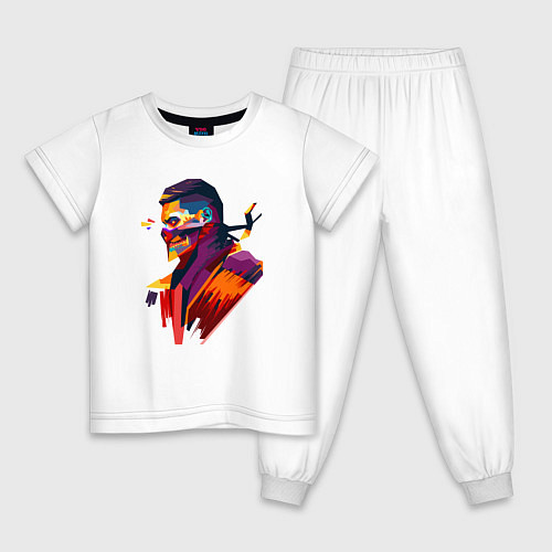 Детская пижама Джонни Кейдж / Белый – фото 1