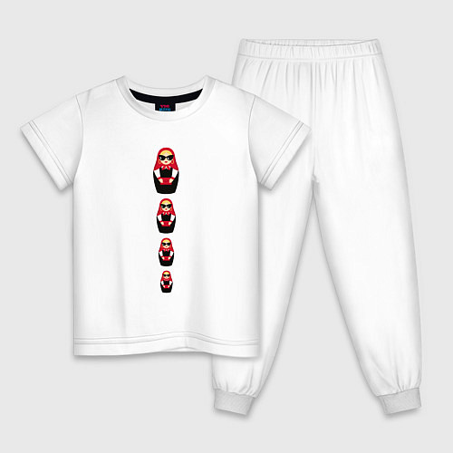 Детская пижама Matryoshka dolls / Белый – фото 1