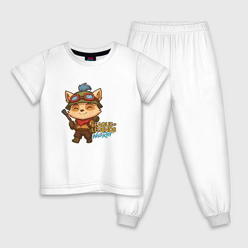 Детская пижама Тимо Лига Легенд / Белый – фото 1