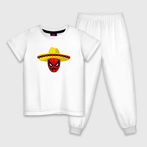 Детская пижама Мексиканский человек-паук / Белый – фото 1
