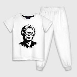 Детская пижама Энди Уорхол черный портрет