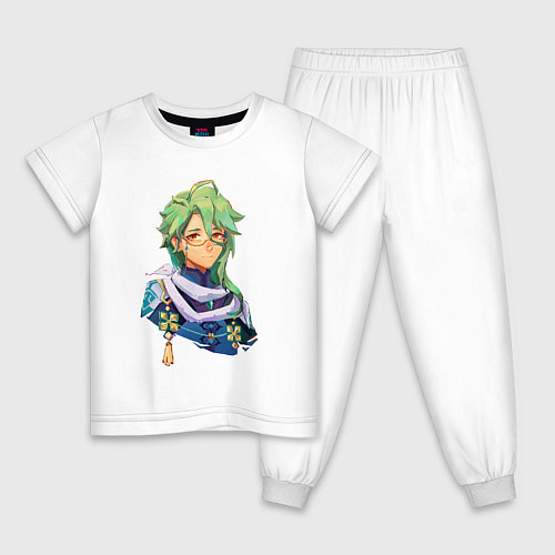 Детская пижама Genshin Impact: Baizhu / Белый – фото 1
