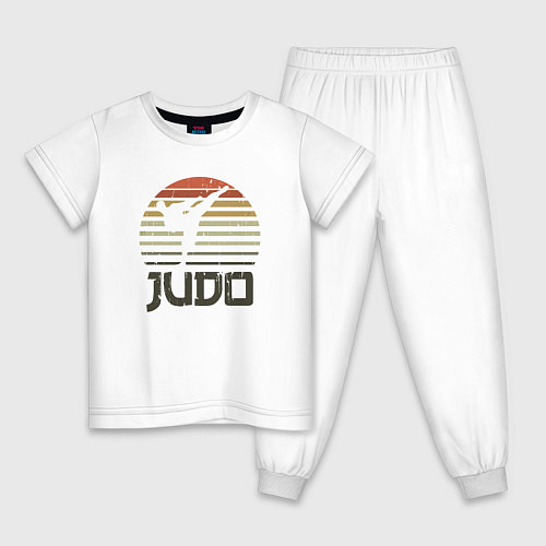 Детская пижама Judo fighter / Белый – фото 1
